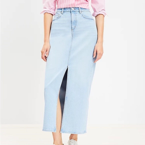 Loft Denim Maxi Skirt - Picture 1 of 1